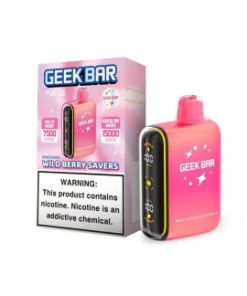 GEEK BAR PULSE 5% NIC 15000 PUFFS VAPE (WILD BERRY SAVERS - SAVERS EDITION)